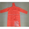 Heavy Duty Worker Plastic PVC/Polyester Hooded Raincoats